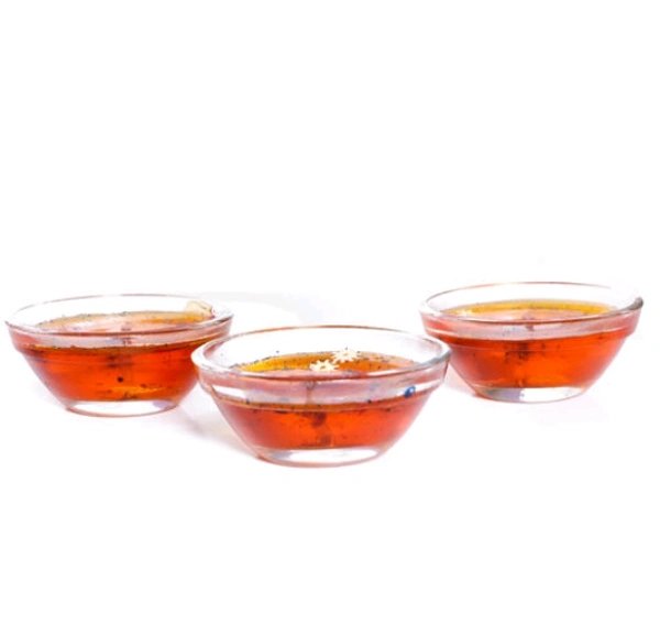 iHandikart Handicrafts Handmade wax Tealight Candles (Smokeless, Set of 6) - Orange, Wax, Pack of  6